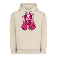Pigment French Oak breast cancer with boxing gloves Urban Hoodie - NancyCooperArtShop