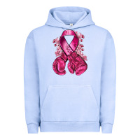 Pigment Grape Ice breast cancer with boxing gloves Urban Hoodie - NancyCooperArtShop