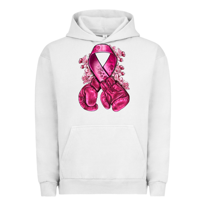Breast Cancer With Boxing Gloves Urban Hoodie by NancyCooperArtShop | Teevron