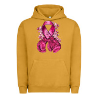 Pigment Peanut Butter breast cancer with boxing gloves Urban Hoodie - NancyCooperArtShop