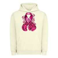 Pigment Pistachio breast cancer with boxing gloves Urban Hoodie - NancyCooperArtShop