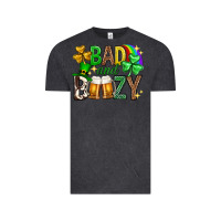 Vintage Black Bad and boozy st. patricks day Vintage Tee - Neo Western