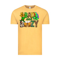 Vintage Mustard Bad and boozy st. patricks day Vintage Tee - Neo Western