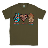 Army Green peace love easter Classic Tee - JahusDesignShop