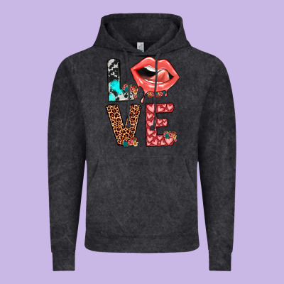 Valentines Love Vintage Hoodie Designed By Jahusdesignshop