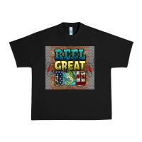Black reel great dad Urban Heavy Tee - HRA Design Shop