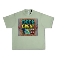 Oil Green reel great dad Urban Heavy Tee - HRA Design Shop