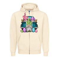 Easter Gnomes Farm Truck Zipper Hoodie | Teevron