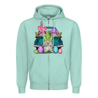 Seafoam easter gnomes farm truck Zipper Hoodie - Jasminsmagicworld