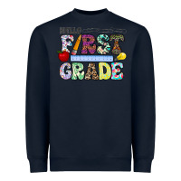 Navy hellofirstgrade Heavyweight Sweatshirt - CowhideDigitalArt