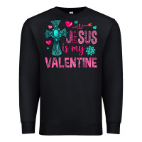 Black jesus is my valentine Premium Sweatshirt - NancyCooperArtShop