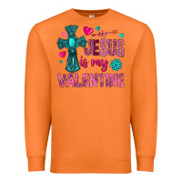 Carrot jesus is my valentine Premium Sweatshirt - NancyCooperArtShop