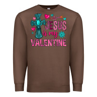 Chestnut jesus is my valentine Premium Sweatshirt - NancyCooperArtShop