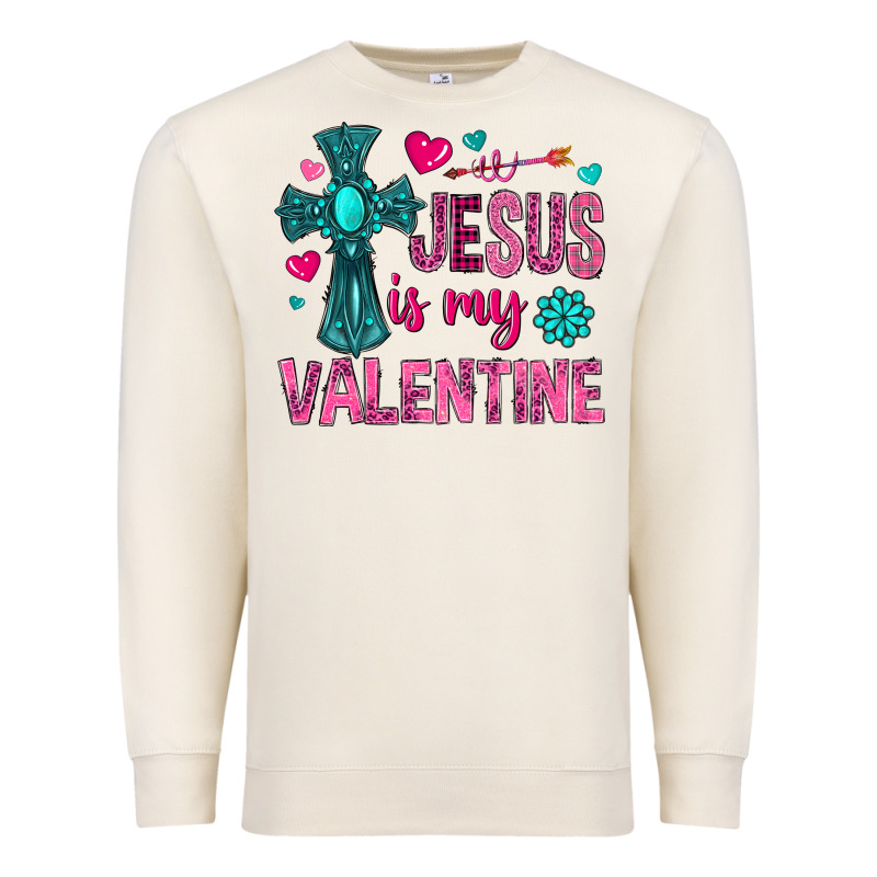 Jesus Is My Valentine Premium Sweatshirt by NancyCooperArtShop | Teevron