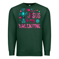 Sports Green jesus is my valentine Premium Sweatshirt - NancyCooperArtShop