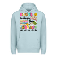 Blue Mist books are cheaper than therapy and twice as effective Premium Hoodie - Artiststas