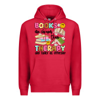 Cardinal books are cheaper than therapy and twice as effective Premium Hoodie - Artiststas