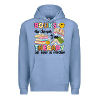 Colony Blue books are cheaper than therapy and twice as effective Premium Hoodie - Artiststas