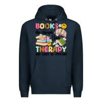 Navy books are cheaper than therapy and twice as effective Premium Hoodie - Artiststas