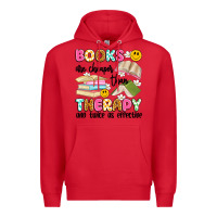 Red books are cheaper than therapy and twice as effective Premium Hoodie - Artiststas