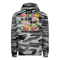 Slate Camo books are cheaper than therapy and twice as effective Premium Hoodie - Artiststas