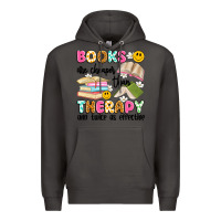 Smoke books are cheaper than therapy and twice as effective Premium Hoodie - Artiststas