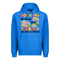 True Royal books are cheaper than therapy and twice as effective Premium Hoodie - Artiststas
