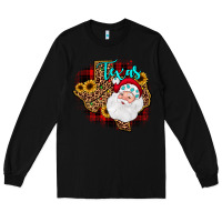 Black santa texas map Long Sleeve Tee - JahusDesignShop