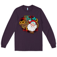 Plum santa texas map Long Sleeve Tee - JahusDesignShop