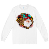 White santa texas map Long Sleeve Tee - JahusDesignShop