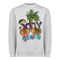 Heather Grey salty beach Heavyweight Sweatshirt - SublimationCraftShop