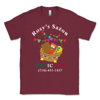 Burgundy logo for rosys saon mexicano Classic Tee - CowhideDigitalArt