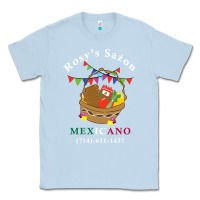 Dusty Blue logo for rosys saon mexicano Classic Tee - CowhideDigitalArt