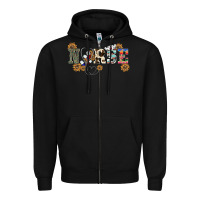 Black western nurse Zipper Hoodie - BarkalooDesign