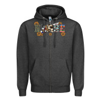 Charcoal Heather western nurse Zipper Hoodie - BarkalooDesign