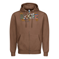 Chestnut western nurse Zipper Hoodie - BarkalooDesign