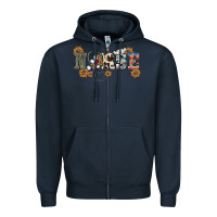 Navy western nurse Zipper Hoodie - BarkalooDesign