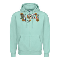 Seafoam western nurse Zipper Hoodie - BarkalooDesign