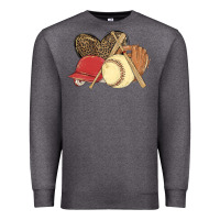 Charcoal Heather softball Premium Sweatshirt - MaliasSmallBusiness