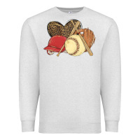 Oatmeal Heather softball Premium Sweatshirt - MaliasSmallBusiness