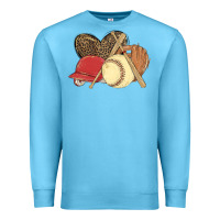 Ocean Blue softball Premium Sweatshirt - MaliasSmallBusiness