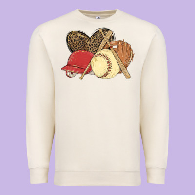 Softball Premium Sweatshirt Designed By Maliassmallbusiness