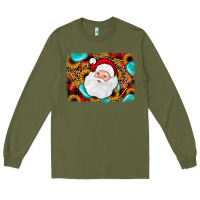 Army Green santa background Long Sleeve Tee - JahusDesignShop