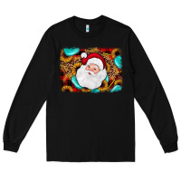 Black santa background Long Sleeve Tee - JahusDesignShop