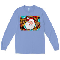 Colony Blue santa background Long Sleeve Tee - JahusDesignShop