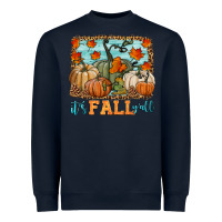 Navy it's fall y'all Heavyweight Sweatshirt - HRA Design Shop