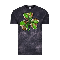 Cloud Black Cowhide leopard shamrock 4th of july Vintage Tee - Neo Western