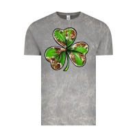 Cloud Rock Cowhide leopard shamrock 4th of july Vintage Tee - Neo Western