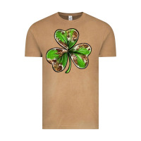 Vintage Camel Cowhide leopard shamrock 4th of july Vintage Tee - Neo Western