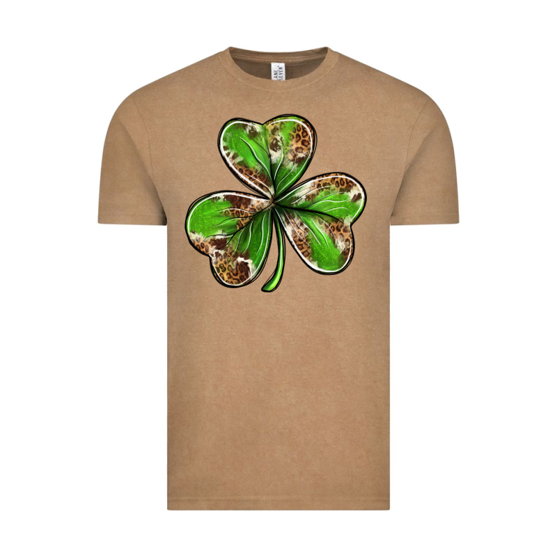 Cowhide Leopard Shamrock 4th Of July Vintage Tee by Neo Western | Teevron